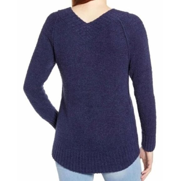 Caslon Plushy Double V-Neck Pullover Size XS - Picture 2 of 9